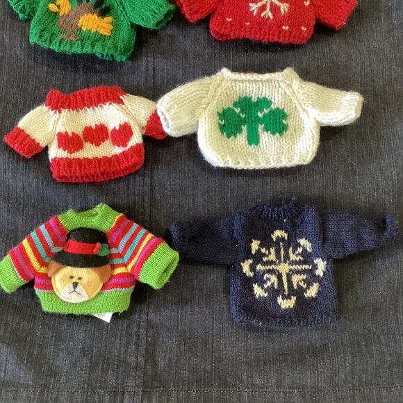 7 Stuffed Animal/Doll Knitted Sweaters - Picture 4 of 16